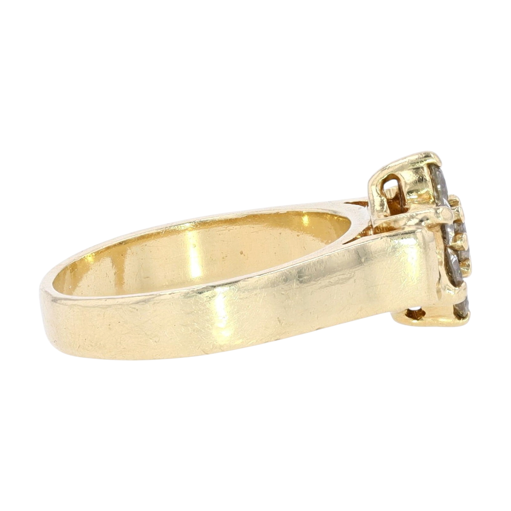 5/8 ctw 14K Yellow Gold Diamond Fashion Ring – Image 4