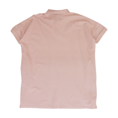 Pink Solid Short Sleeve Polo
