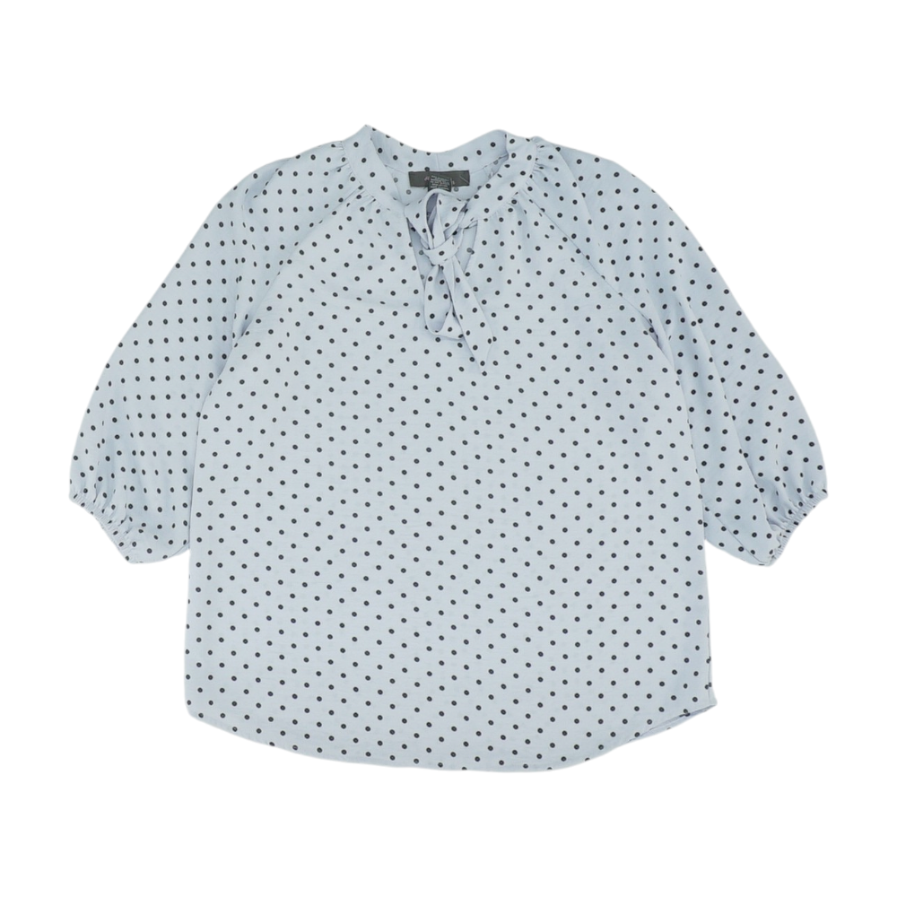 Blue Polka Dot Blouse