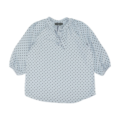 Blue Polka Dot Blouse
