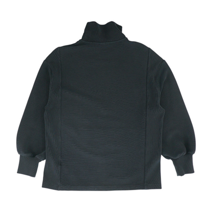 Black Solid 1/4 Zip Pullover