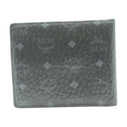 Black Bifold Wallet in Visetos Original
