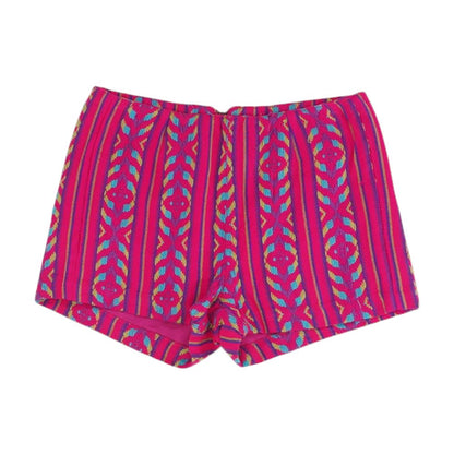 Pink Geometric Shorts