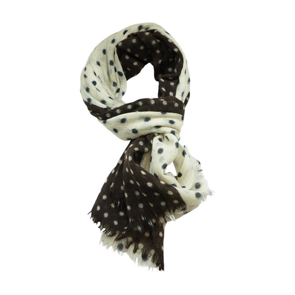 Multi Polka Dot Wool Scarf