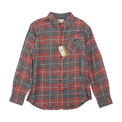 Red Plaid Flannel Button Down