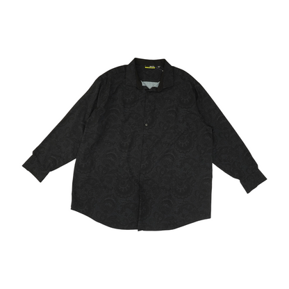 Black Paisley Long Sleeve Button Down