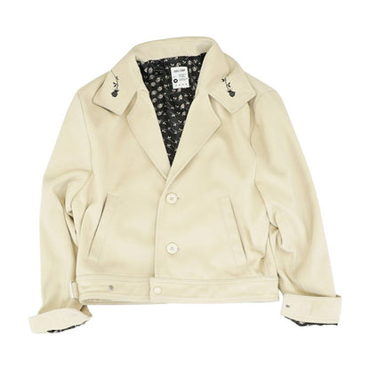 Beige Solid Jacket