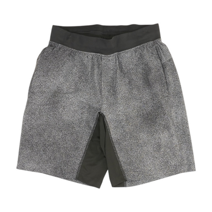 Gray Abstract Active Shorts