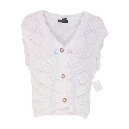 White Cardigan Sweater