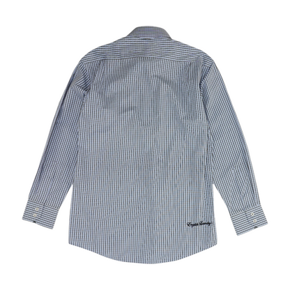 Blue Check Long Sleeve Button Down