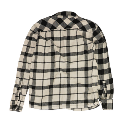 Black Plaid Long Sleeve Button Down