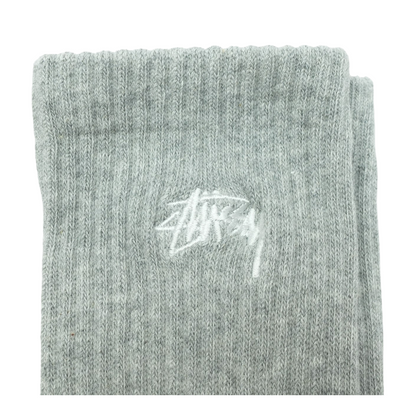 Gray Stock Crew Socks - 3 pack