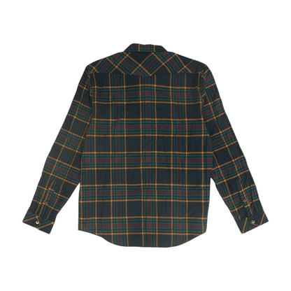 Navy Plaid Flannel Button Down