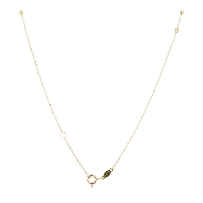 18K Yellow Gold Lariat Necklace