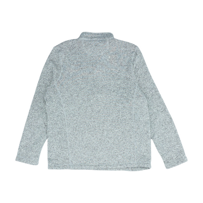 Gray Solid 1/4 Zip Pullover