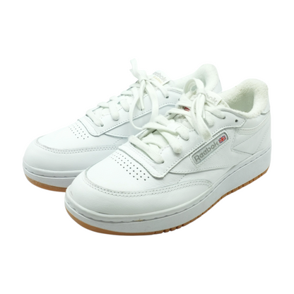 White Low-Top Athletic Shoes