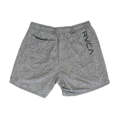 Gray Graphic Active Shorts