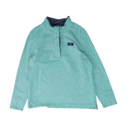 Green Solid Sweatshirt Pullover