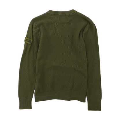 Green Solid Pullover Sweater