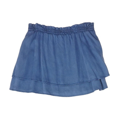 Navy Solid Mini Skirt
