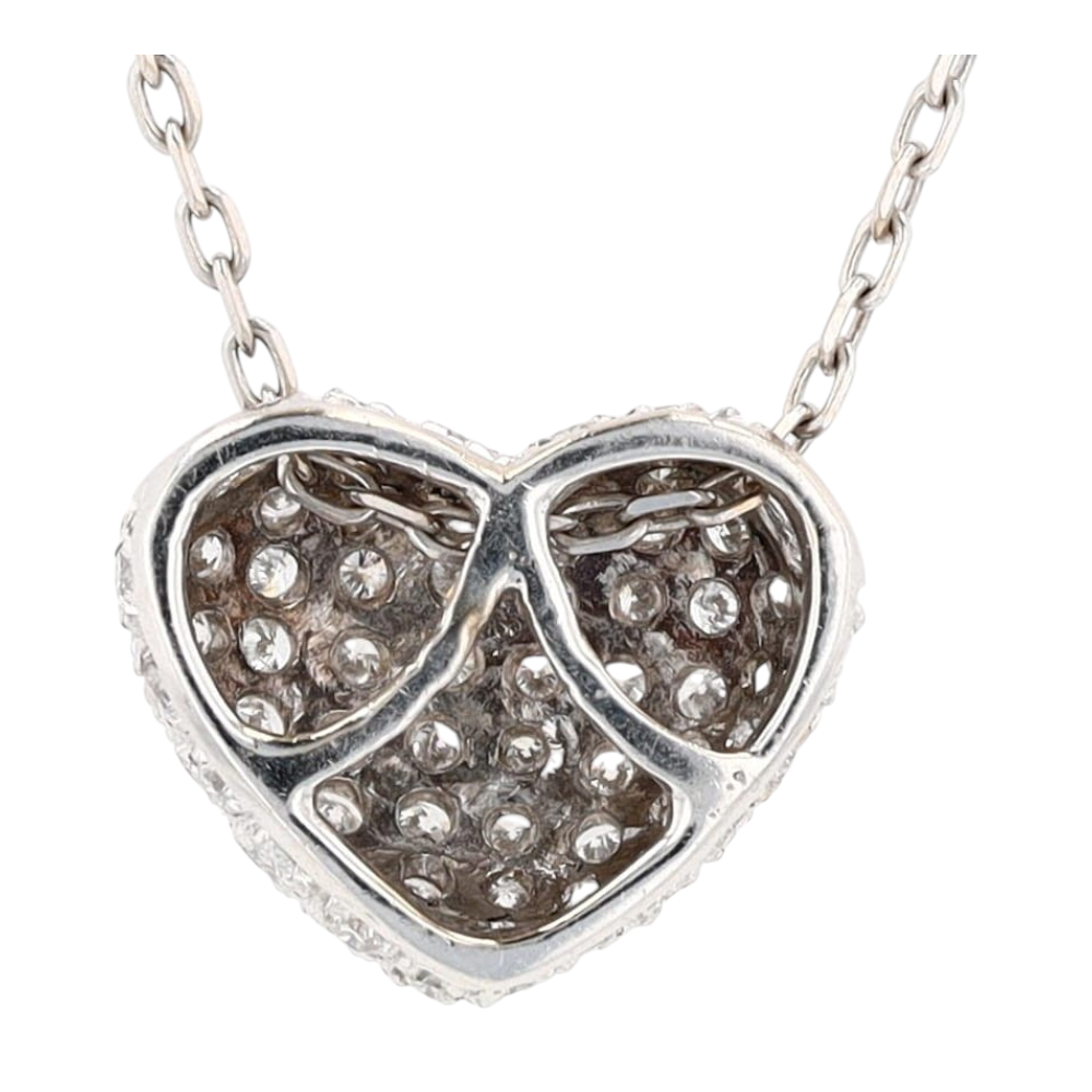 5/8 ctw 18K White Gold Diamond Pendant Necklace