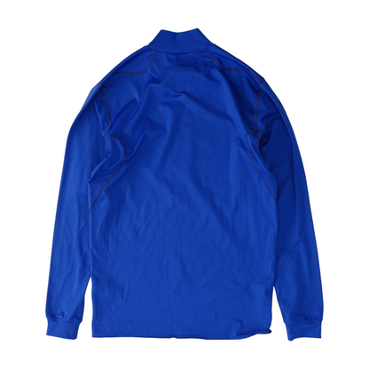 Blue Solid Sweatshirt Pullover