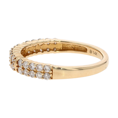 1/2 ctw 14K Yellow Gold Lab Grown Diamond Band Ring