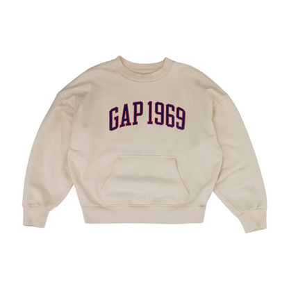 Beige Solid Sweatshirt Pullover