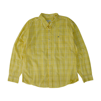 Yellow Check Long Sleeve Button Down