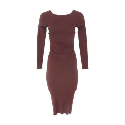 Brown Midi Dress