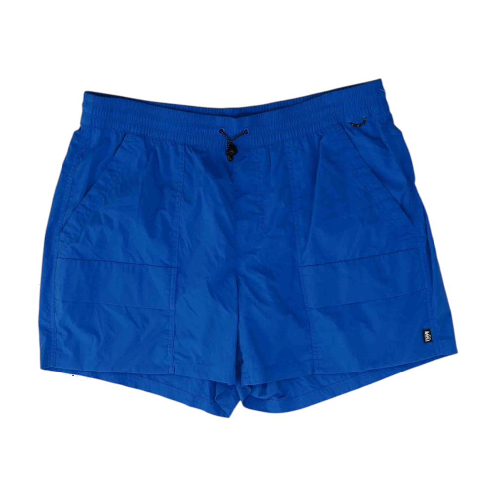 Blue Solid Active Shorts