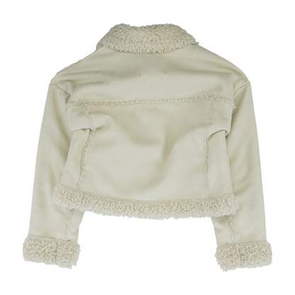 Beige Solid Jacket