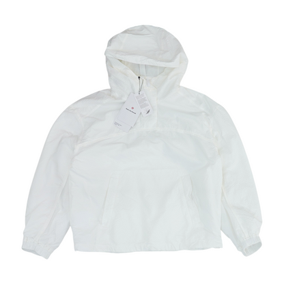 White Solid 1/4 Zip Pullover