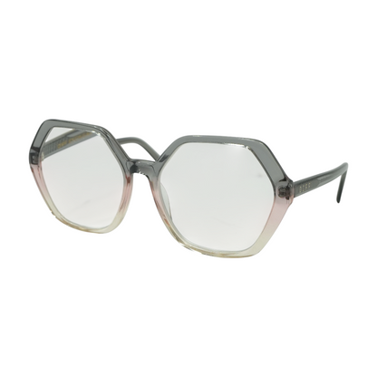 Gray Dixie Geometric Prescription Eyewear