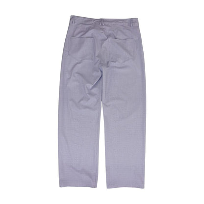 Purple Solid Dress Pants