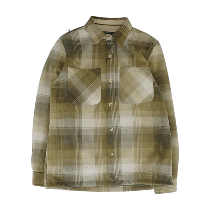 Brown Plaid Flannel Button Down