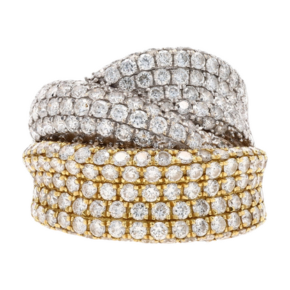 2 1/6 ctw 18K Two-Tone Gold Diamond Fashion Ring