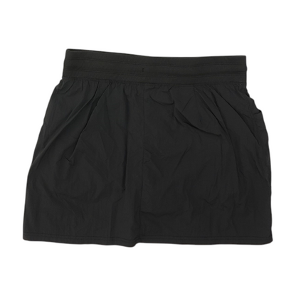 Black Solid Active Shorts