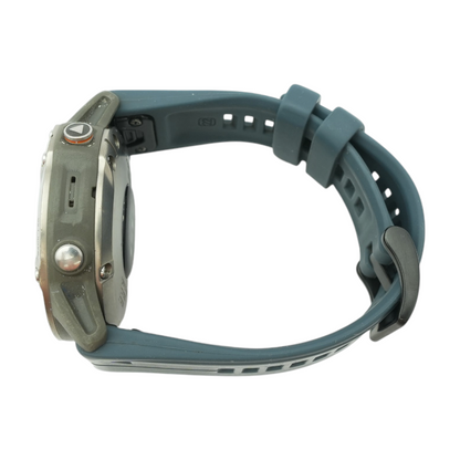 47mm Fenix 6 Gray Smartwatch Blue Band M/L