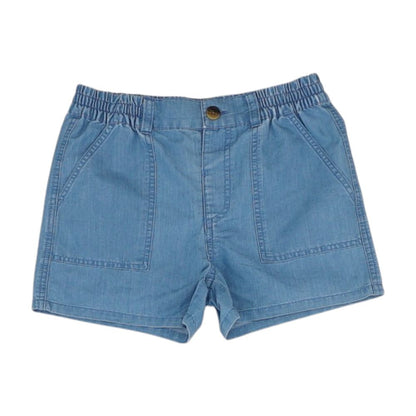Blue Solid Shorts