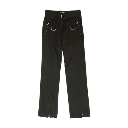 Black Solid Pants