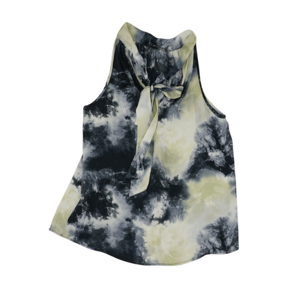 Navy Tie-Dye Blouse