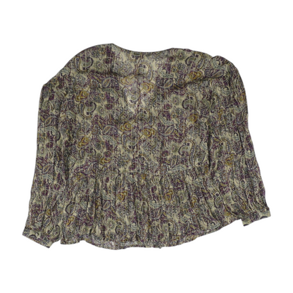 Green Paisley Blouse