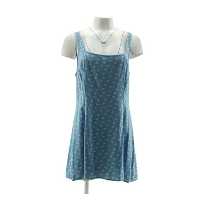Blue Floral Mini Dress
