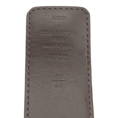 LV Initiales 40mm Reversible Belt in Damier Ebene Canvas