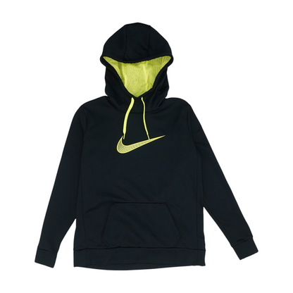 Black Solid Hoodie Pullover