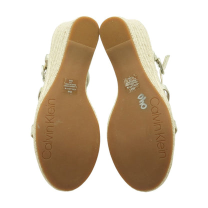 Gold Wedged Sandals
