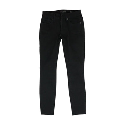 Black Solid Low Rise Skinny Leg Jeans