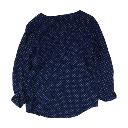 Navy Graphic Blouse