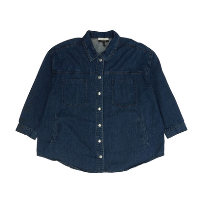 Blue Plus Solid Denim Jacket
